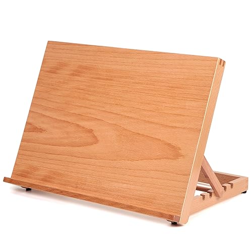 Drawing Tables & Boards, Falling in Art Adjustable Artist Painting and Display Easel, Wood Drafting Table Easel Drawing and Sketching Board, 16 1/2 Inches by 12 1/8 Inches - 17 1/10 Inches by 12 1/2 Inches
