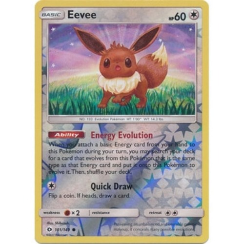 Sun and Moon (Base Set) 101/149 Eevee (Reverse Holo)