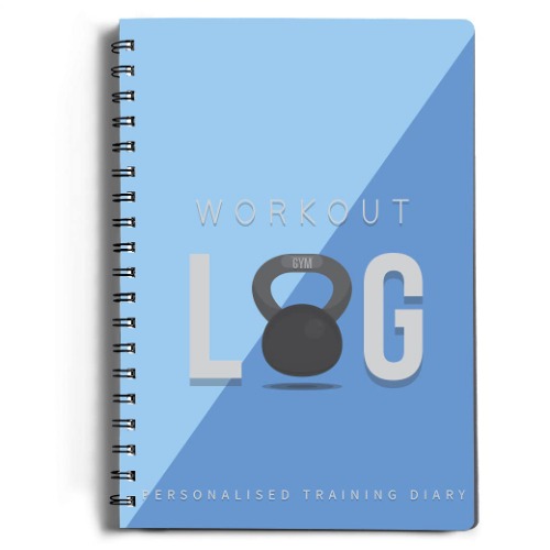 Workout Log Gym - XL A5 Gym, Fitness, and Training Diary - Set Goals, Track 100 Workouts and Record Progress