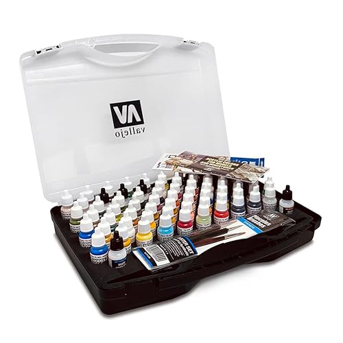 Model Color - Acrylic, 72 Basic Colors Set in Plastic Case - Single