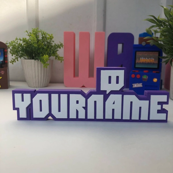 Personalized Twitch Name Tag