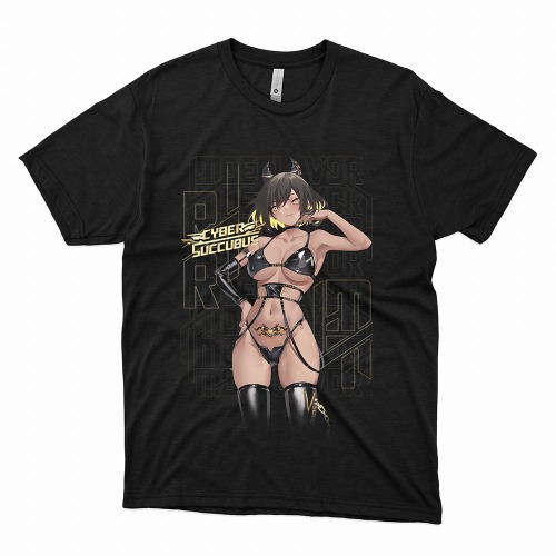 Cyber Succubus T-Shirt - Black / 3XL