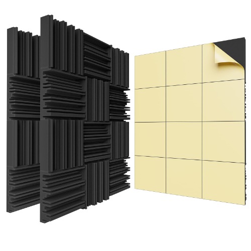 LIGHTDESIRE Self-Adhesive Sound Proof Foam Panels