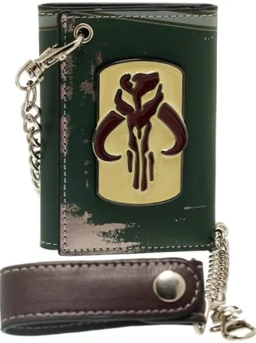 Star Wars Boba Fett Metal Badge Chain Wallet