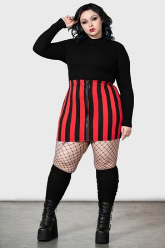 Total Rush Mini Skirt [RED] [PLUS]