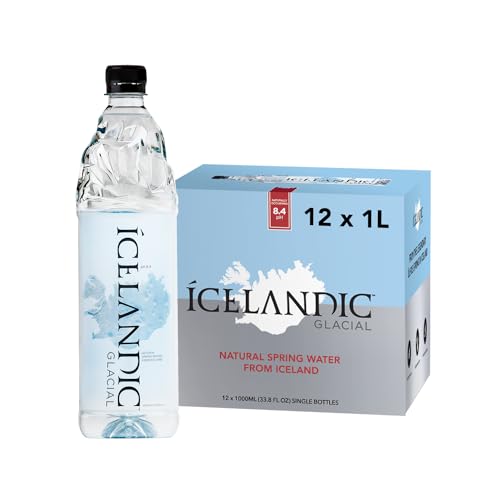 Icelandic Glacial Natural Spring Alkaline Water, 33.81 Fl Oz (Pack of 12) - 33.81 Fl Oz (Pack of 12)