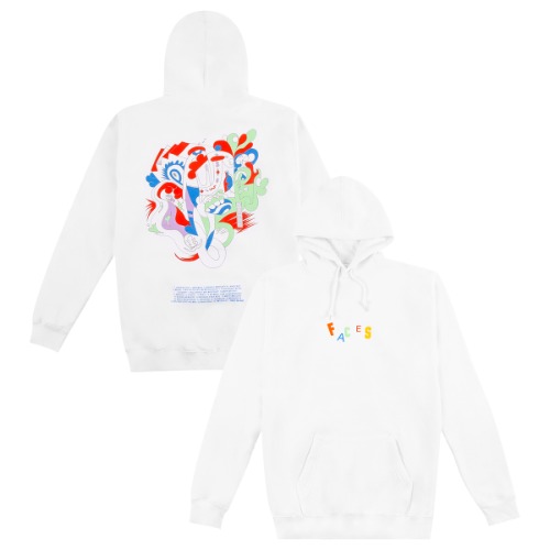 FACES LETTERS HOODIE | L