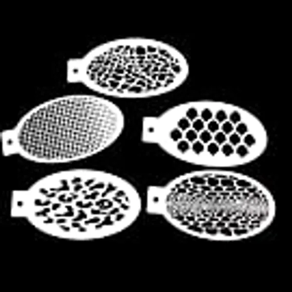 Bowitzki 5pcs Reusable Face Paint Stencils for Body Art Painting Halloween Party Makeup Temporary Tattoos Stencils(Animal Print)