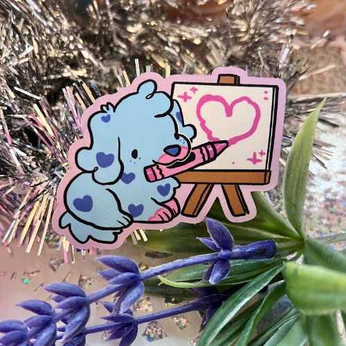 Crayon Artist Blue ~ Sticker v.2