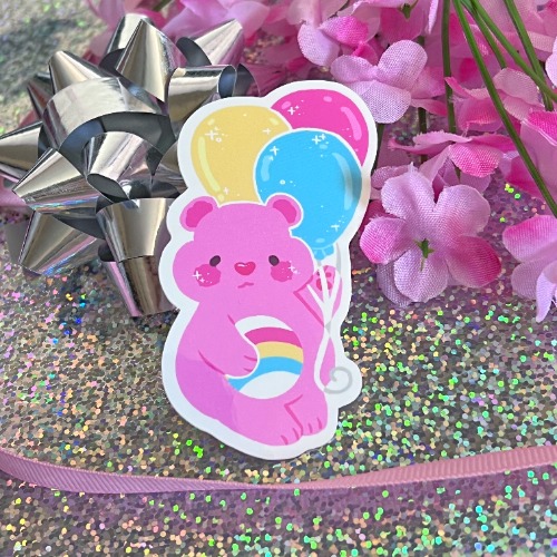 Balloon Care Bear ~ Sticker