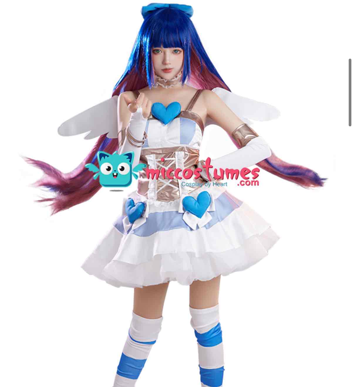 Panty & Stocking with Garterbelt Stocking Angel Dress Cosplay Costume