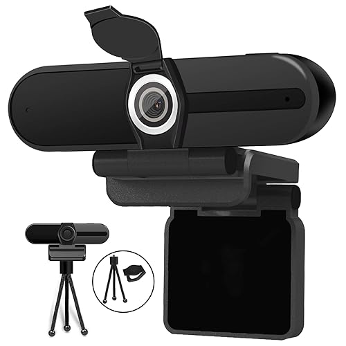 XPCAM 4K Webcam, Webcam 8MP HD Computer Camera with Microphone, Pro Streaming Web Camera with Privacy Shutter and Tripod, Desktop Laptop USB Webcams - 4K Webcam