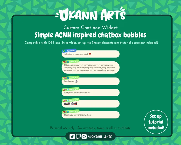 Animal Crossing Chat Box