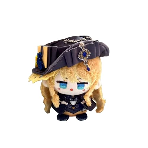 VEGAWIWI Anime Plush Keychain, 4" Cute Chibi Plush Figure Key chain Pendant for Backpack, Al Haitham Kaveh Zhongli Childe Doctor Plush for Genshin Fans - Navia