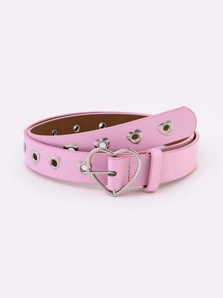 Heart Decor Buckle Belt