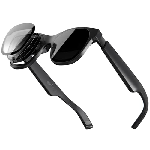 XREAL Air 2 Pro AR Glasses|46° FOV, 130" 120Hz HD Display, True Colors, Cinematic Sound, All-Day Comfort. Compatible with iPhone 15, Steam Deck, ROG, Mac, PC, Android & iOS