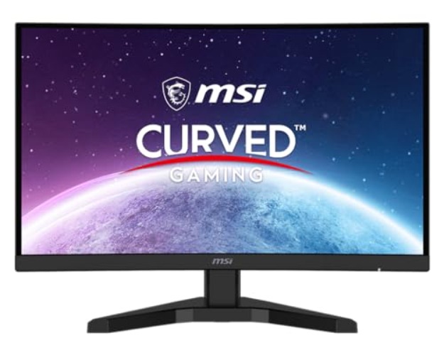 MSI G245CV, 24" Curved Gaming Monitor, 1920 x 1080 (FHD), VA, 1 ms, 100 Hz, FreeSync Premium, HDMI, DP Port, Tilt - G245CV