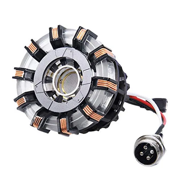 1:1 DIY Arc Reactor Heart Model Mark 2 with LED Action Figure Need to Assemble - 