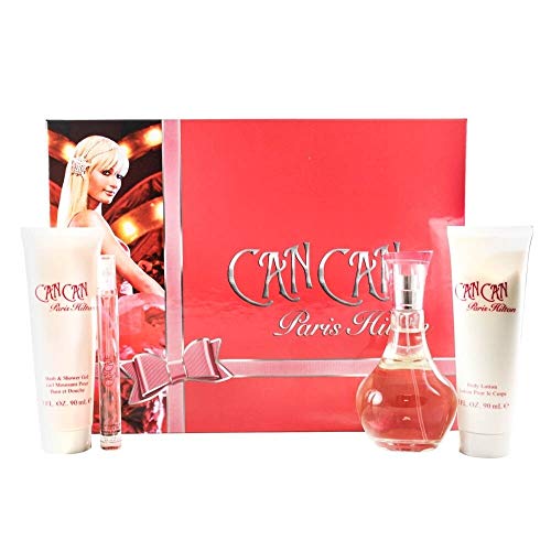 Paris Hilton Fragrance Set, 3.4 Fl Oz - Can 4 Pc. Gift Set (Edp Spray, Body Lotion, Bath & Shower Gel), Cruelty Free