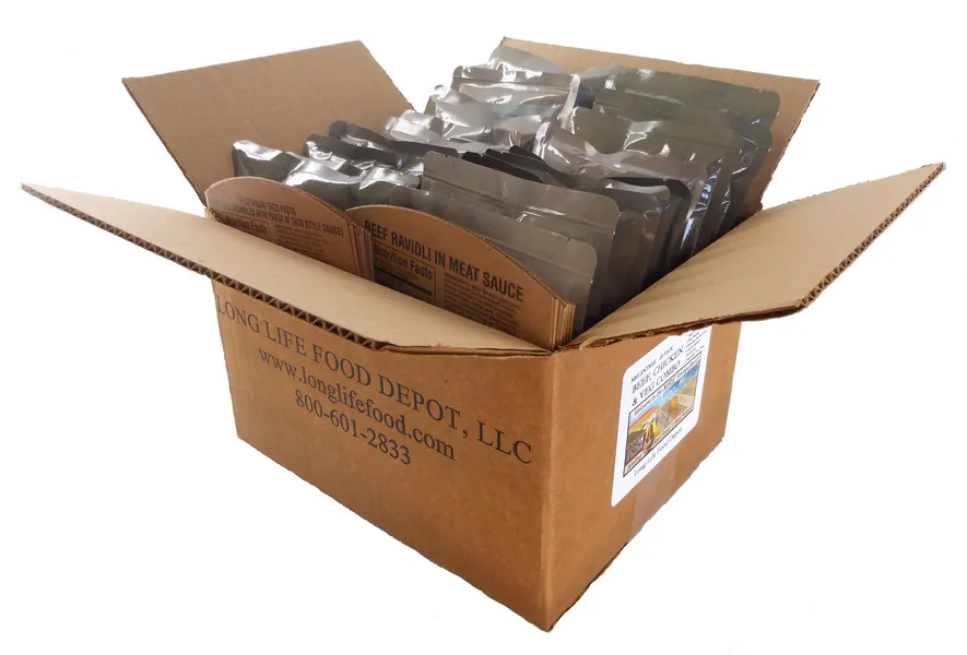 Long Life Food Depot MRE Beef, Chicken & Veg Entrees Combo - 18 Pack