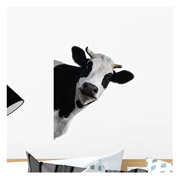 
                            Cow Wall Mural by Wallmonkeys Peel and Stick Graphic (18 in H x 15 in W) WM269921
                        