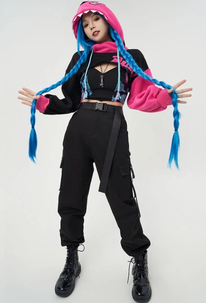 Jinx Hoodie + Vest + Necklace