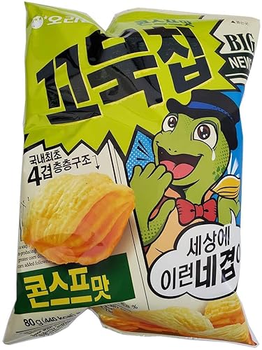 Korean Orion New Four Layers Turtle Chips Corn Soup Flavor 3 Packs