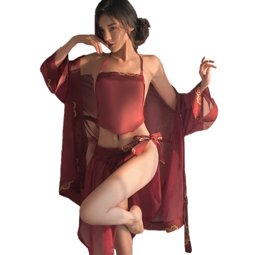 Chinese Hanfu cosplay pajamas perspective sexy anime cosplay female underwear clothing