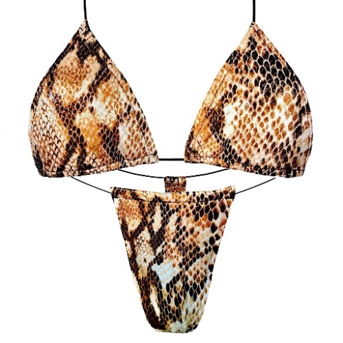 ACE Tieable Microkini: Anaconda Brown | Brown Elastic