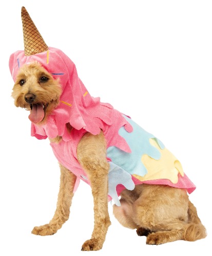 Rubie's Dripping Ice Cream Cone Pet Costume - Medium Ice Cream