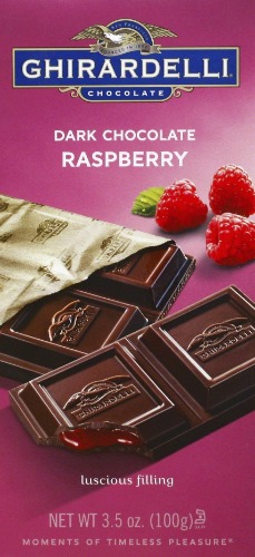Ghirardelli, Dark Chocolate Raspberry Bar, 3.5 oz - 