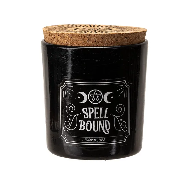 Spell Bound Black Glass Votive Candle