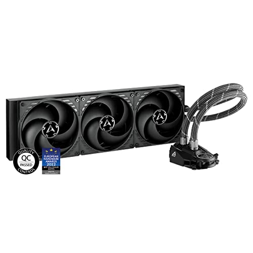 ARCTIC Liquid Freezer II 420 - Wasserkühlung PC, All-in-One CPU AIO Wasserkühler, Intel & AMD kompatibel, effiziente PWM-gesteuerte Pumpe, 200-1700 rpm, LGA1700 kompatibel - Schwarz - Liquid Freezer II 420
