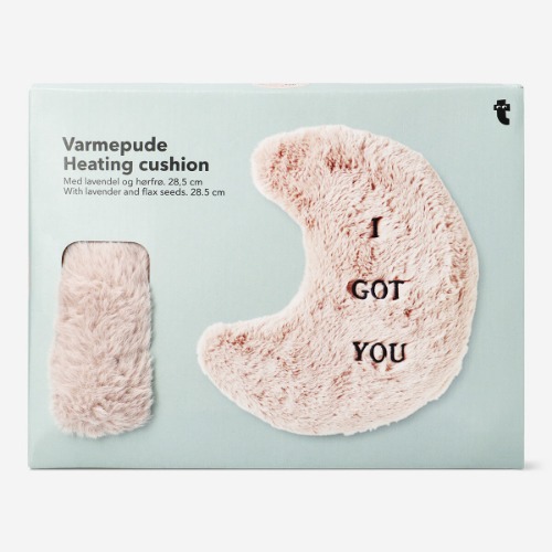 Halfmoon shaped heating cushion with lavender and flax seeds | Default Title