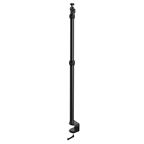 Elgato Master Mount L - Premium Desk Clamp with Pole extendable up to 125cm/49in and 1/4 inch Thread to Mount Lights,Cameras, and Microphones,perfect for Streaming, Videoconferencing and Studios,Black - Mounts - Large