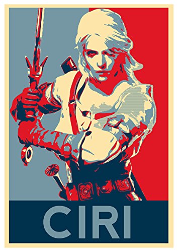 Poster The Witcher "Propaganda" Ciri - A3 (42x30 cm)
