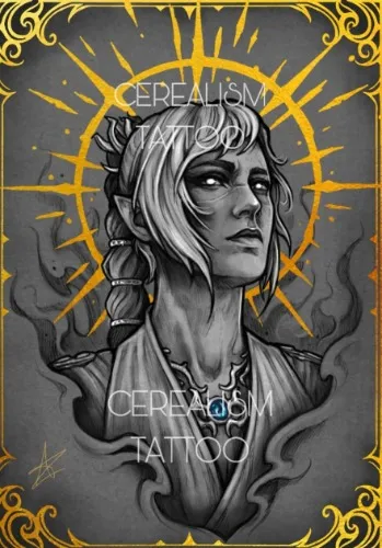 Shadowheart Gold Embellished Print