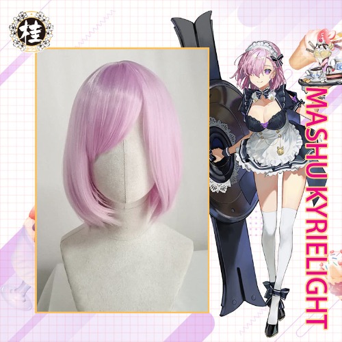 【Pre-sale】UWOWO Fate/Grand Order FGO Mashu kyrielight 30cm short Pink Purple Hair