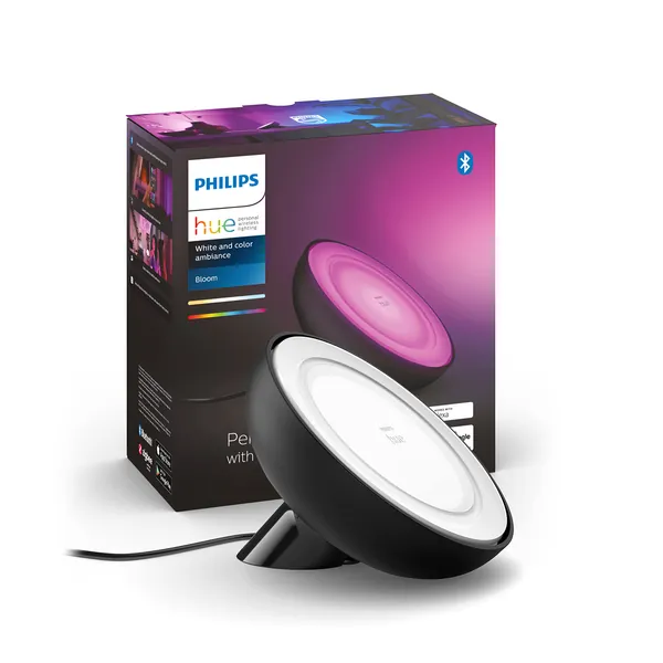 Philips Hue Bloom tafellamp - wit en gekleurd licht - zwart
