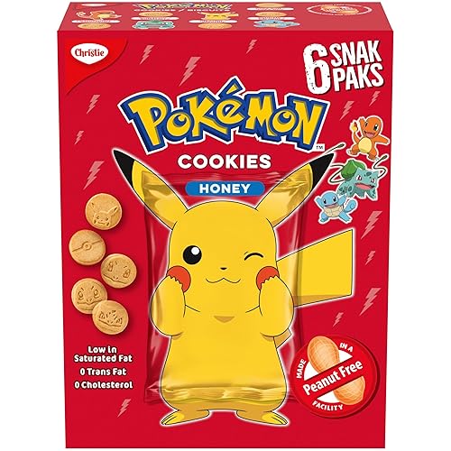 Christie, Pokemon Honey Snack Pack, Made in a Peanut-Free Facility, Individually Wrapped, School Snacks, 150 g - Honey - 5.3 Ounce (Pack of 1)