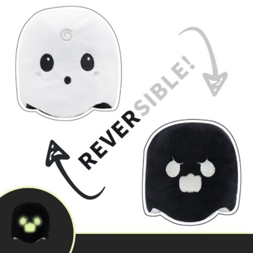 Luminous Reversible Ghost Plush Pillow. - C