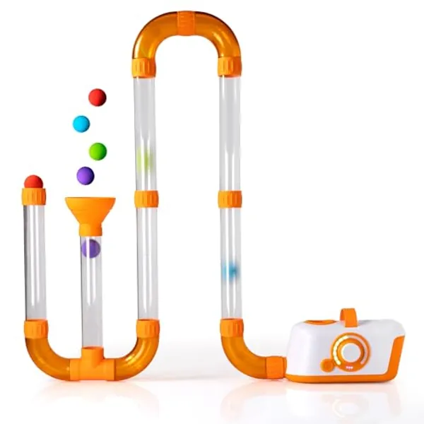 Fat Brain Toys Air Toobz, Air-Powered STEM Building Toys for Kids & Teens, Kids Building Toys, STEM Toys for 3+ Year Old