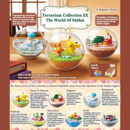 Pokémon World Of Paldea Terrarium Collection by RE-MENT - Single Blind Box