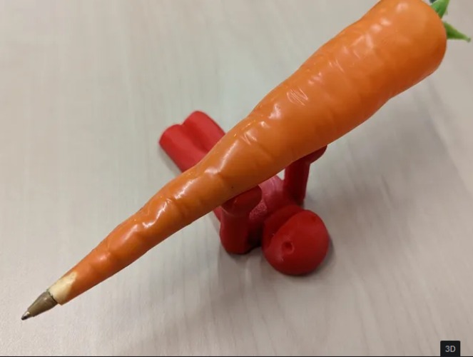 Pen Holder | Bench Press Guy | Desk Humor - Black