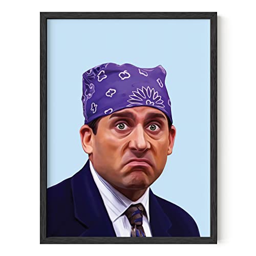 HAUS AND HUES Michael Scott The Office Poster The Office Merchandise, The Office Posters for Guys, The Office Wall Art, Prison Mike Poster, The Office Decor TV Show Posters, Unframed (12x16) - Prison Mike - 12x16 Unframed
