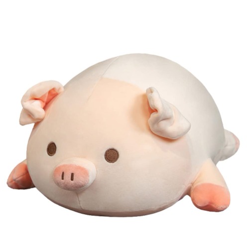 Pig Stuffed Animal Hugging Pillow, Soft Fat Pig Plush Toy Gifts for Kids, Valentine, Christmas (Round Eyes, 15.7") - round eyes 40 cm $21.60
