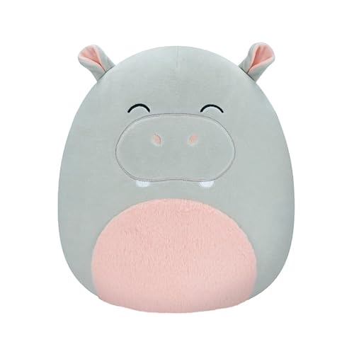 Squishmallows SQCR04133 Harrison - Grey Hippo 12" - Harrison Grey Hippo