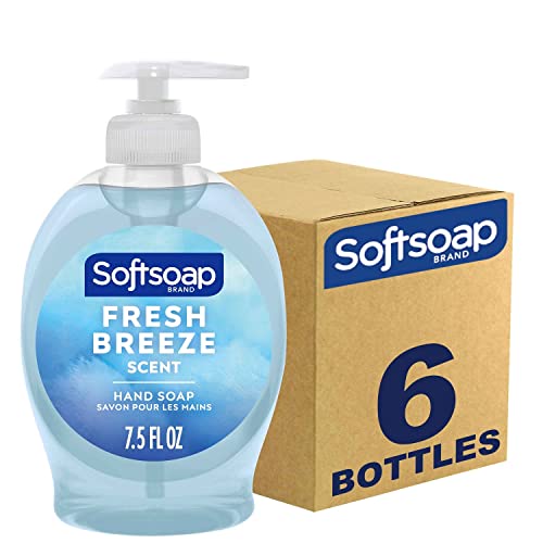 Softsoap Liquid Hand Soap, Fresh Breeze - 7.5 Fl Oz (Pack of 6) - Fresh Breeze - 7.5 Fl Oz (Pack of 6)