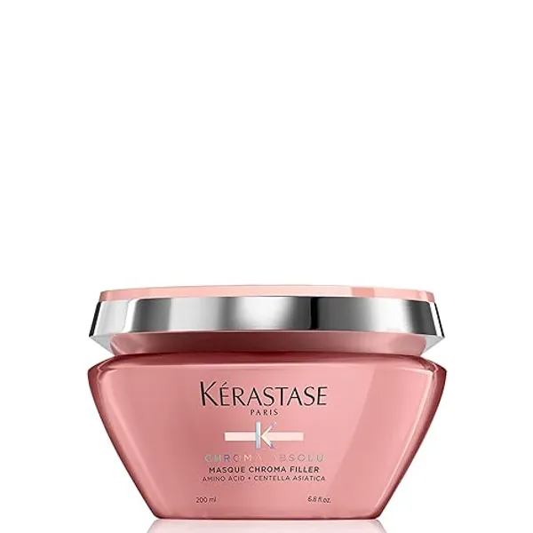 Kerastase Chroma Absolu Anti-Porosity Deep-Filling Hair Mask | For Damaged Color-Treated Hair | Strengthens and Hydrates | With Lactic Acid | Chroma Filler - 6.8 Fl Oz (Pack of 1)