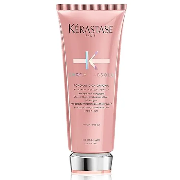 Kerastase Chroma Absolu Cica Chroma Strengthening Conditioner | For Sensitized or Damaged Color-Treated Hair | Fine To Medium, Anti-Porosity, with Lactic Acid - 6.8 Fl Oz (Pack of 1)